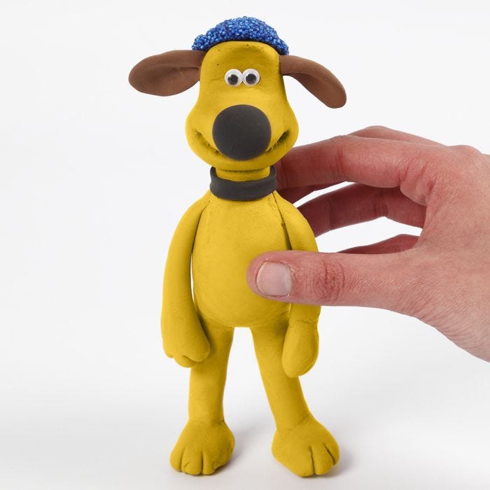 Bitzer van Shaun het Schaap geboetseerd van Silk Clay