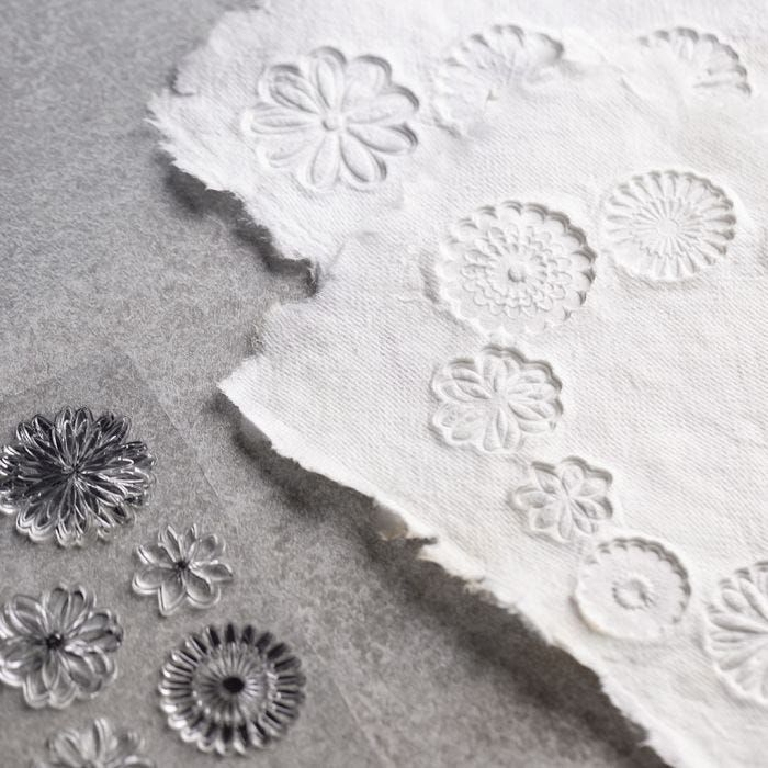 How to make handmade paper with relief