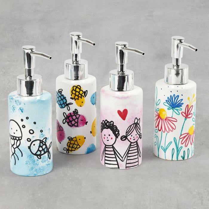 Mooie zeepdispensers met designs en prints