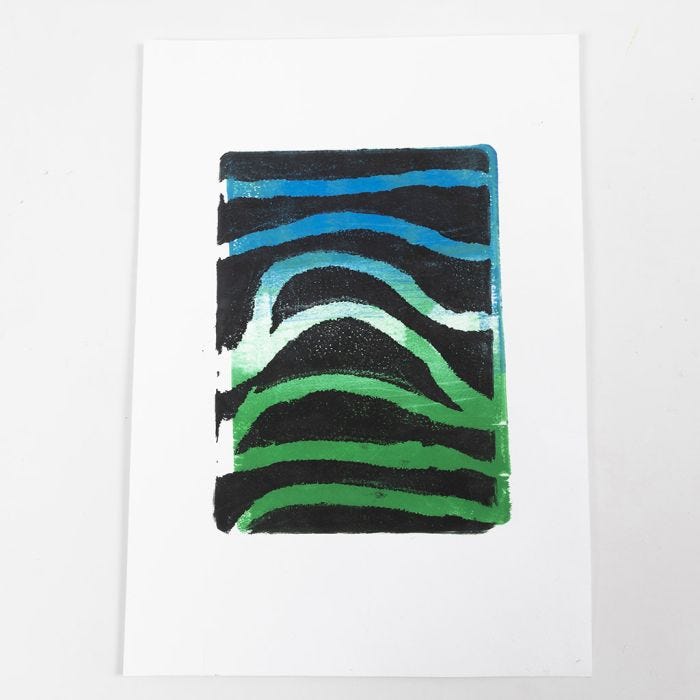 Zo maakt u gelprints met garen