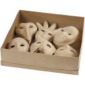 Maskers, H: 12-21 cm, 60 stuk/ 1 doos