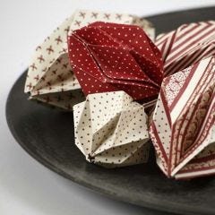 Origami kerstballen van Copenhagen Design papier