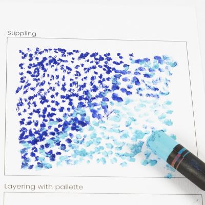 Zo gebruikt u de stippeltechniek met oliepastels