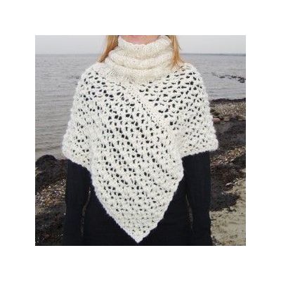Korte Poncho met een coll