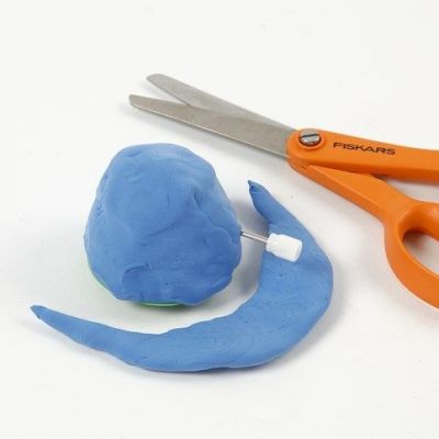 Beweegbare figuren gemaakt van mechanieken met Silk Clay