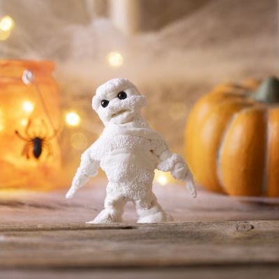 Mummie van Silk Clay® en Foam Clay®