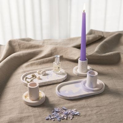Starter hobbyset: Leer hoe u dienbladen en kandelaars in hars giet