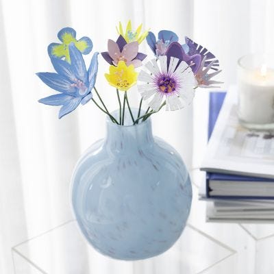 Bloemen van eierdozen