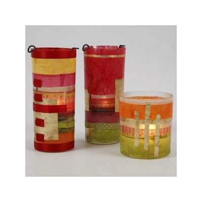 Charmante kaarslichten met goud