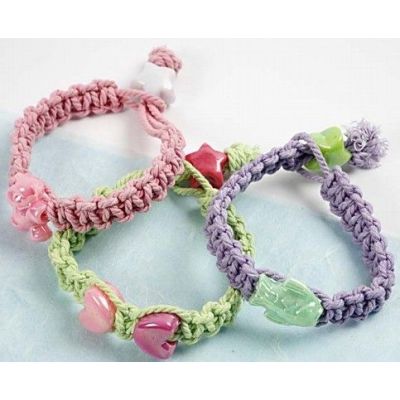 Macramé Pastel armbanden