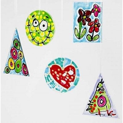 Raamdecoraties met stickerverf