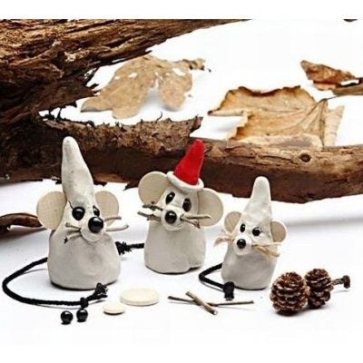 Muizen in kerstsferen