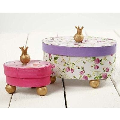 Prinsessen dozen met decoupage