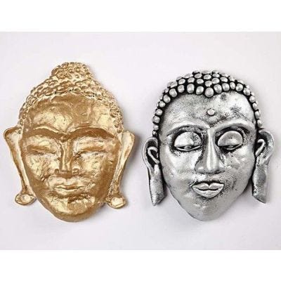 Silk Clay op een masker van papier-mâché