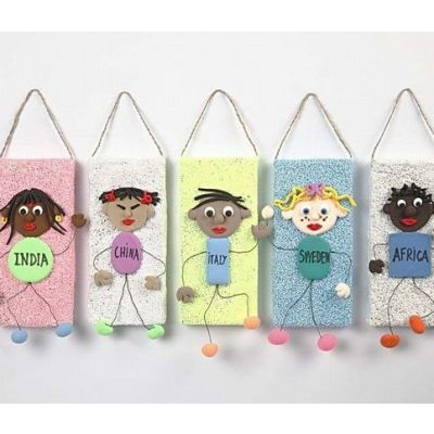 Ikonen van papier-maché met Foam Clay en Silk Clay