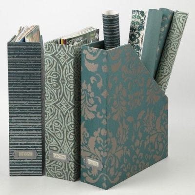 Tijdschriftenbox met handgemaakt papier