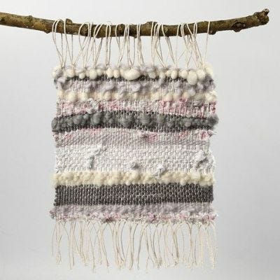 Muurdecoratie van katoengaren