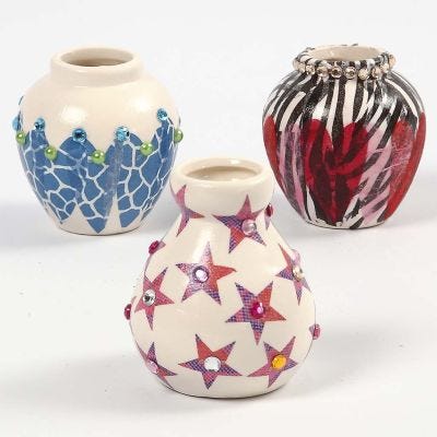Een terracotta vaas