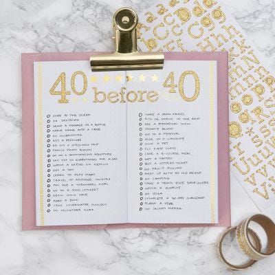 Bucket List voor  Bullet Journal en Planner
