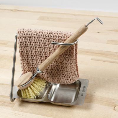 Gehaakte vaatdoek met waaier patroon