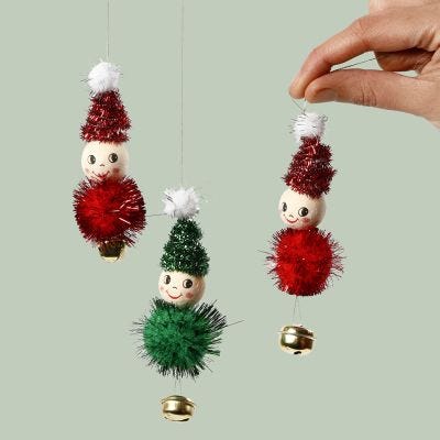 Kabouters gemaakt van chenille
