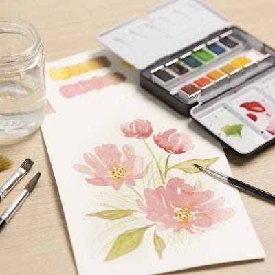 Starter Hobbyset: leer schilderen met aquarelverf