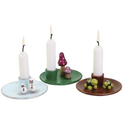 Charmante kandelaars met minifiguren