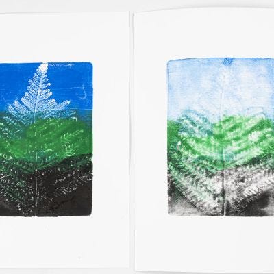 Zo maakt u gelprints met bloemen en bladeren
