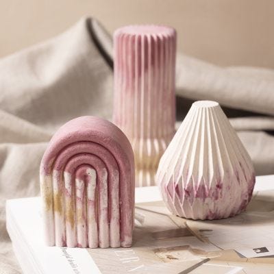 Decoratieve sculpturen van gietharsmengsel met marmereffect