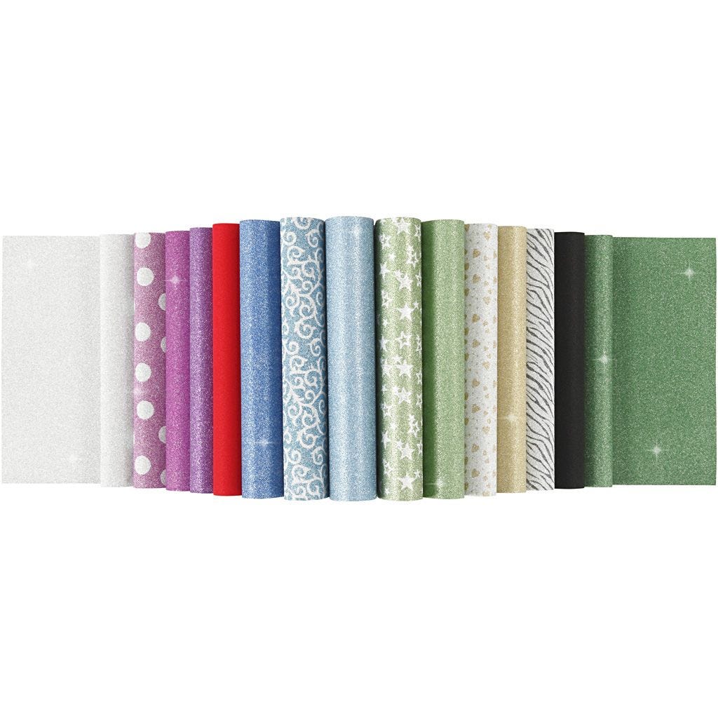 Glitterpapier blok