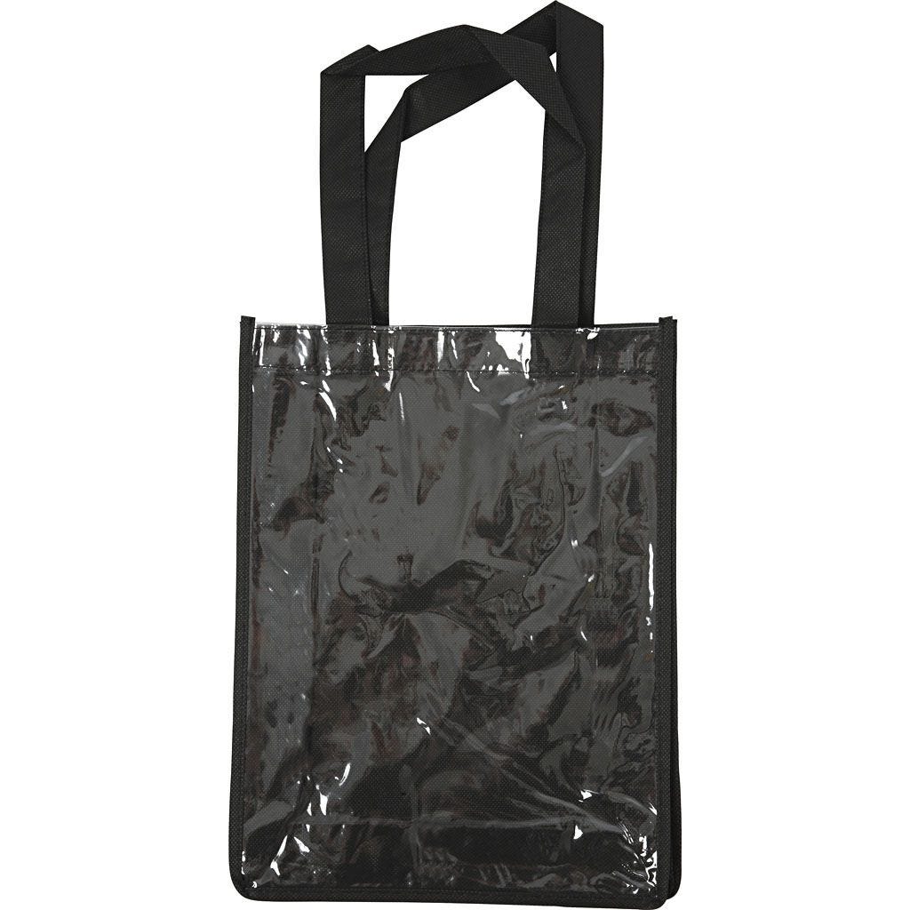 Tas met plastic voorkant