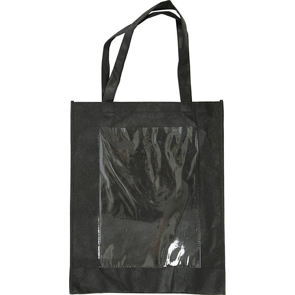Tas met plastic voorkant