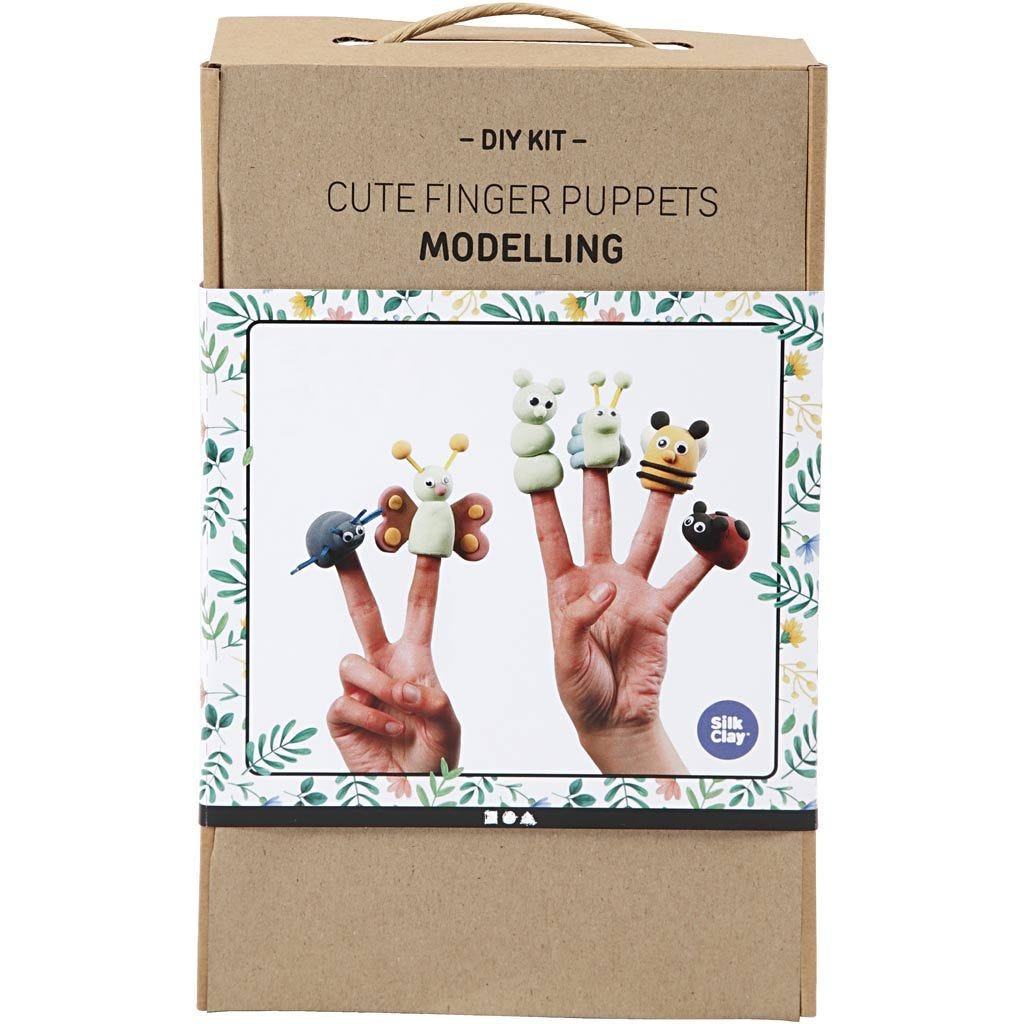 Schattige vingerpoppen