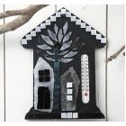 Thermometer huis met glasmozaiek