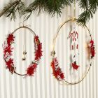 Metalen ring met bellen en Vivi Gade kerstdecoraties
