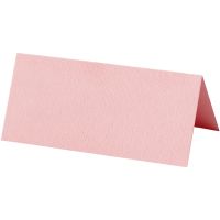 Naamkaarten, afm 9x4 cm, 220 gr, lichtrood, roze, 20 stuk/ 1 doos