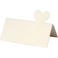 Naamkaarten, afm 8x8,5 cm, 120 gr, off-white, 20 stuk/ 1 doos