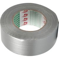 Canvas tape, B: 50 mm, zilver, 50 m/ 1 rol