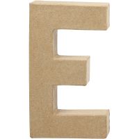 Letter, E, H: 20,5 cm, B: 11,5 cm, dikte 2,5 cm, 1 stuk