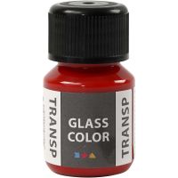 Glass Color Transparent, rood, 30 ml/ 1 fles