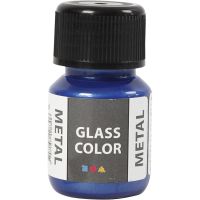 Glass Color Metal, blauw, 30 ml/ 1 fles