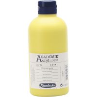 Schmincke AKADEMIE® Acryl color , semi-transparant, lemon yellow (222), 500 ml/ 1 fles