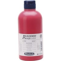 Schmincke AKADEMIE® Acryl color , semi-transparant, carmine red (340), 500 ml/ 1 fles