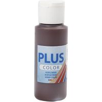 Plus Color acrylverf, chocolate, 60 ml/ 1 fles