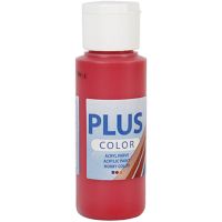 Plus Color acrylverf, berry red, 60 ml/ 1 fles