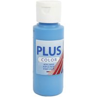 Plus Color acrylverf, ocean blue, 60 ml/ 1 fles