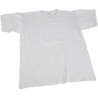 T-shirts, B: 55 cm, afm large , ronde hals, wit, 1 stuk