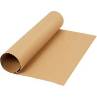 Faux Leather Papier, B: 50 cm, unikleurig, 350 gr, lichtbruin, 1 m/ 1 rol
