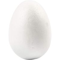 Eieren, H: 6 cm, wit, 50 stuk/ 1 doos