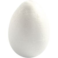 Eieren, H: 10 cm, wit, 5 stuk/ 1 doos